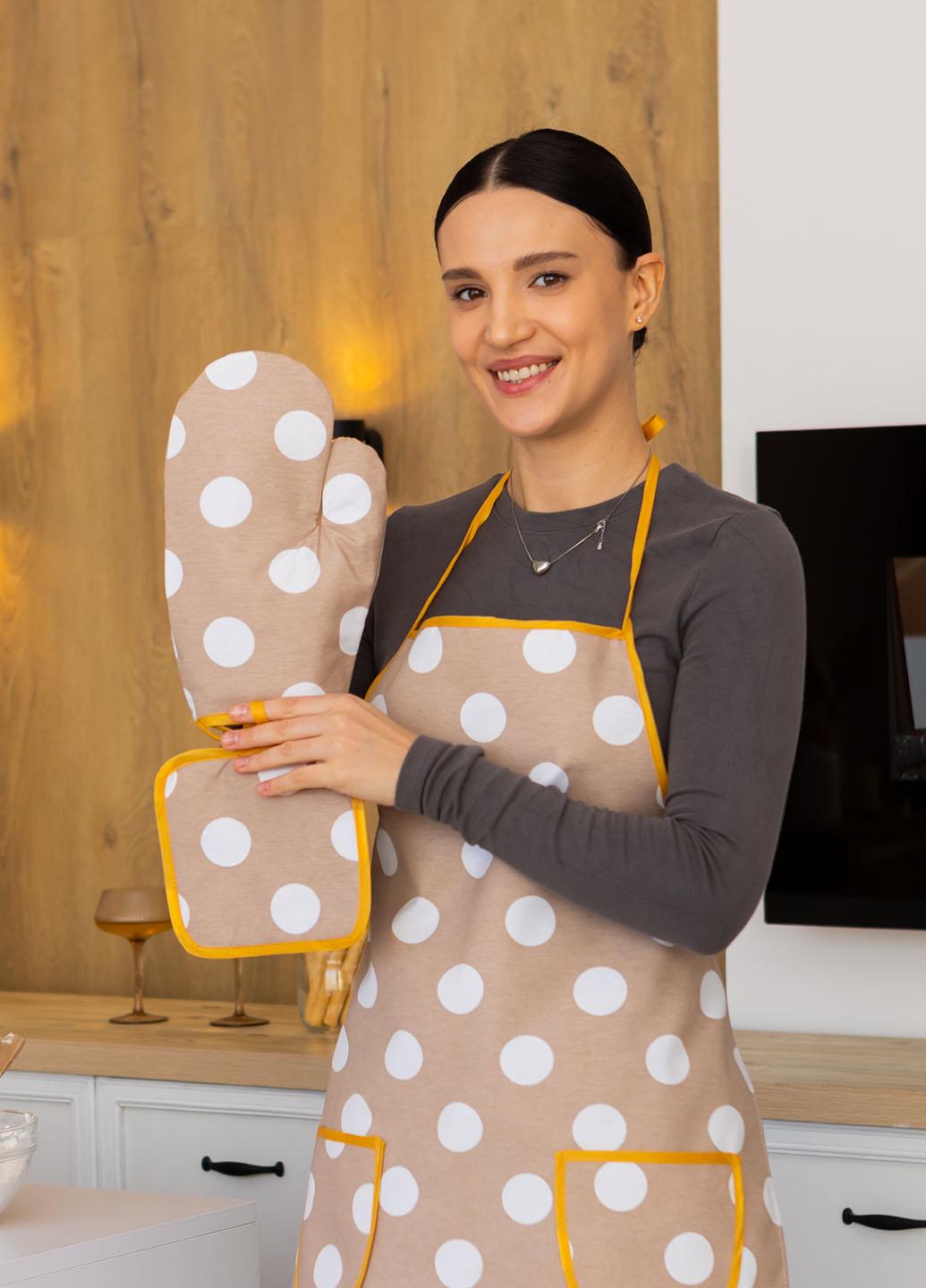 Кухонный набор водоотталкивающий Большой горошек 3 предмета - фото 3 Кухонный набор водоотталкивающий Большой горошек 3 предмета - фото 3