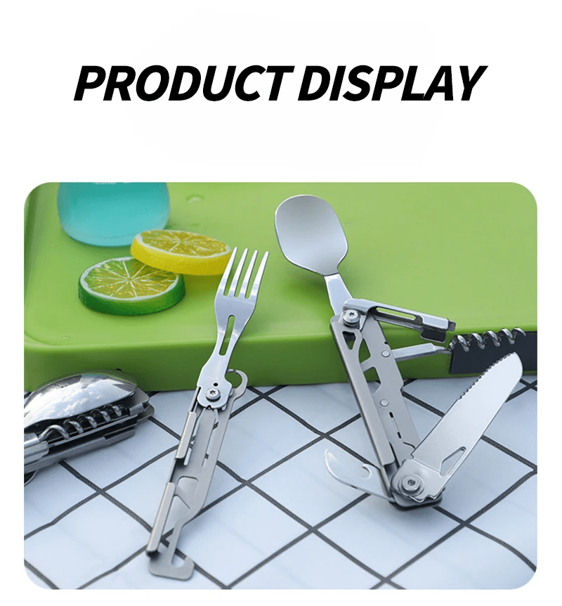 Мультитул производный ATISEN 6в1 нержавеющая сталь 420 с чехлом столовые приборы ложка/вилка/нож/стопор/открывалка (CAMP-UTENS-ATISEN-6IN1-GREY) - фото 5 Мультитул производный ATISEN 6в1 нержавеющая сталь 420 с чехлом столовые приборы ложка/вилка/нож/стопор/открывалка (CAMP-UTENS-ATISEN-6IN1-GREY) - фото 5