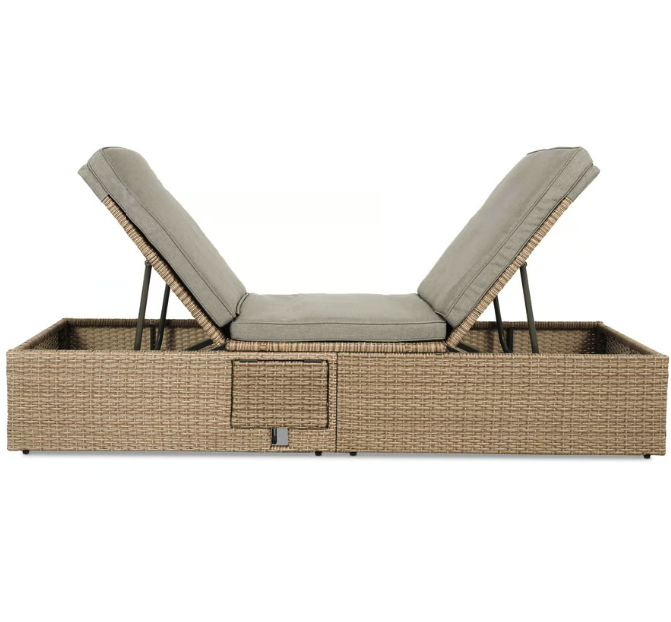 Шезлонг садовий Di Volio Asco Бежевий (4505) - фото 12 Шезлонг садовий Di Volio Asco Бежевий (4505) - фото 12