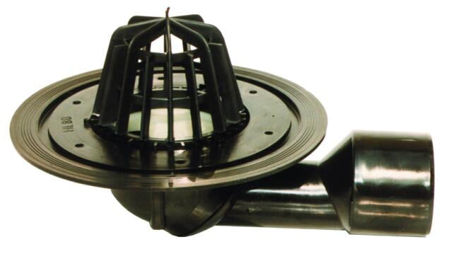 Трап HL80.3 для плоской крыши поворотный с листвоуловителем DN50/75 мм (14368516)