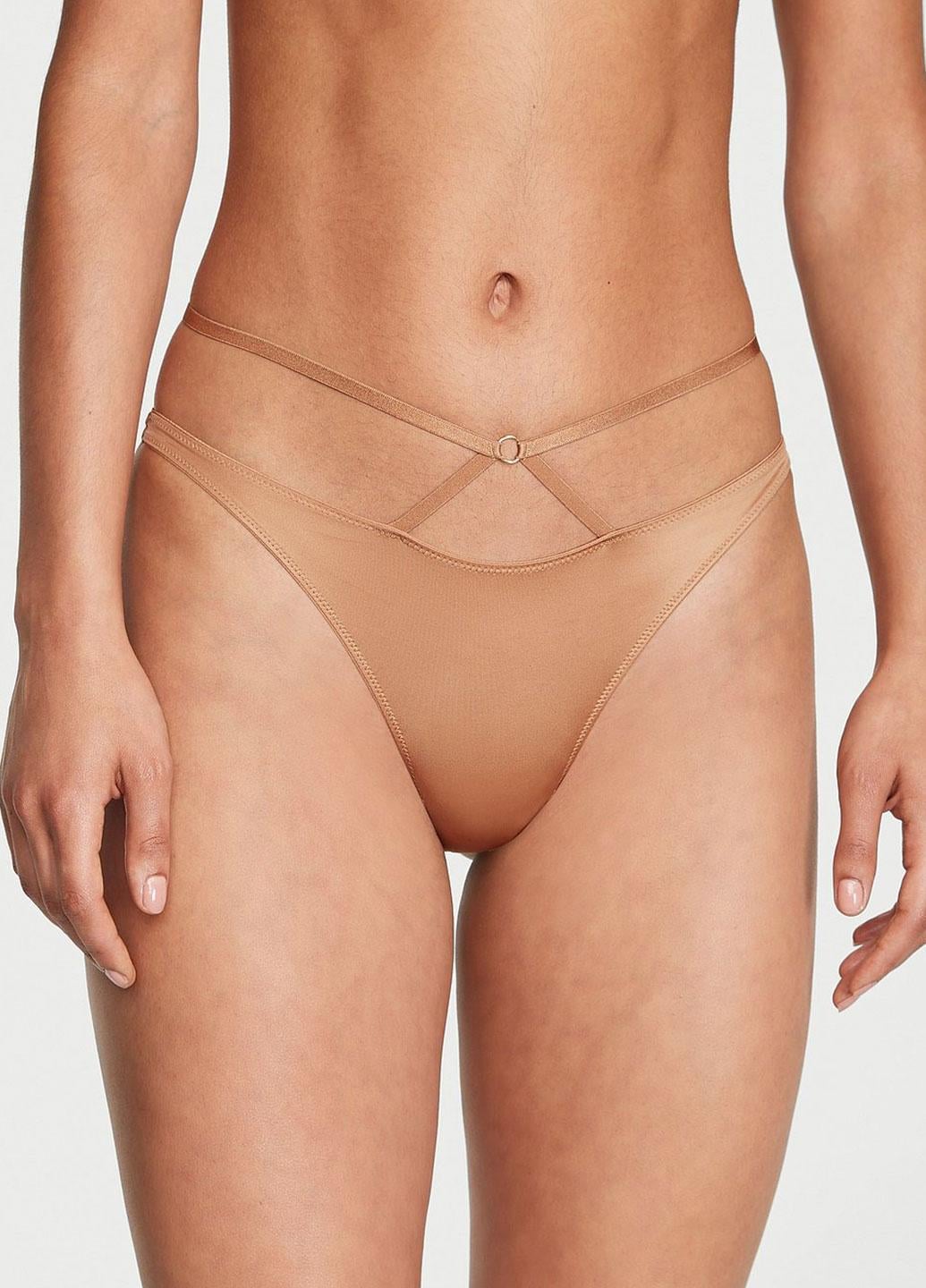 Трусики Victoria's Secret Very Sexy XL Бежевый (704000335656SERXL)