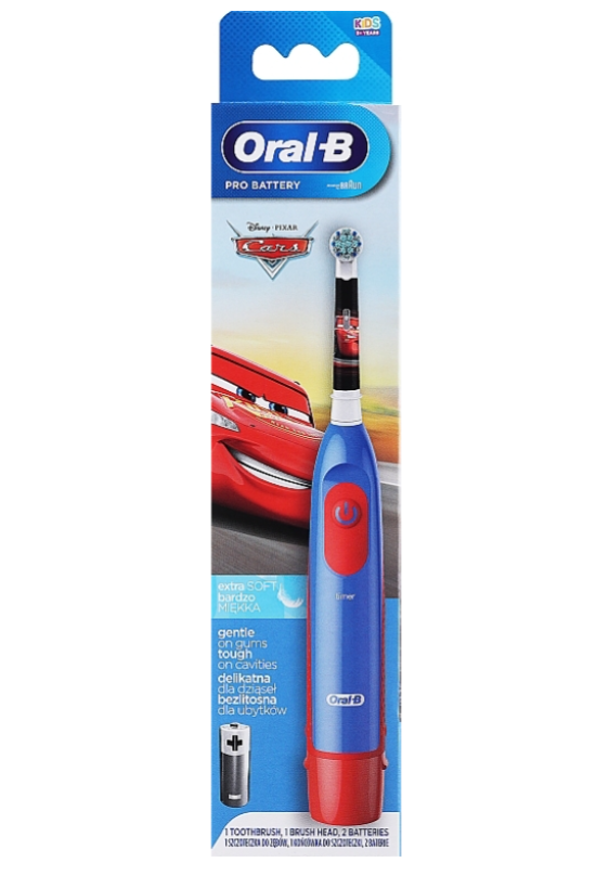 Електрична зубна щітка Oral-B Cars-Frozen дитяча на батарейці (4210201293873)