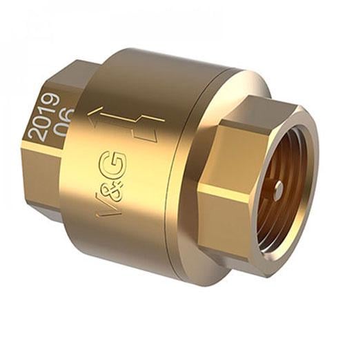 Клапан обратный V&G VALOGIN ВхВ 2" с латунным штоком (VG-401106)