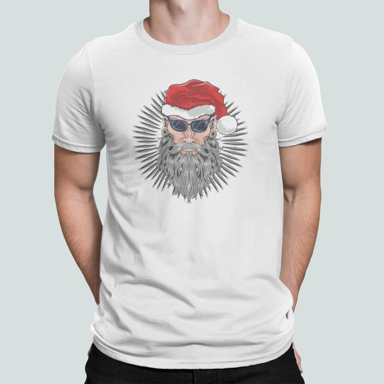 Футболка мужская новогодняя Stedman с принтом Брутальный Санта M Белый (НГ113-8) Футболка мужская новогодняя Stedman с принтом Брутальный Санта M Белый (НГ113-8)