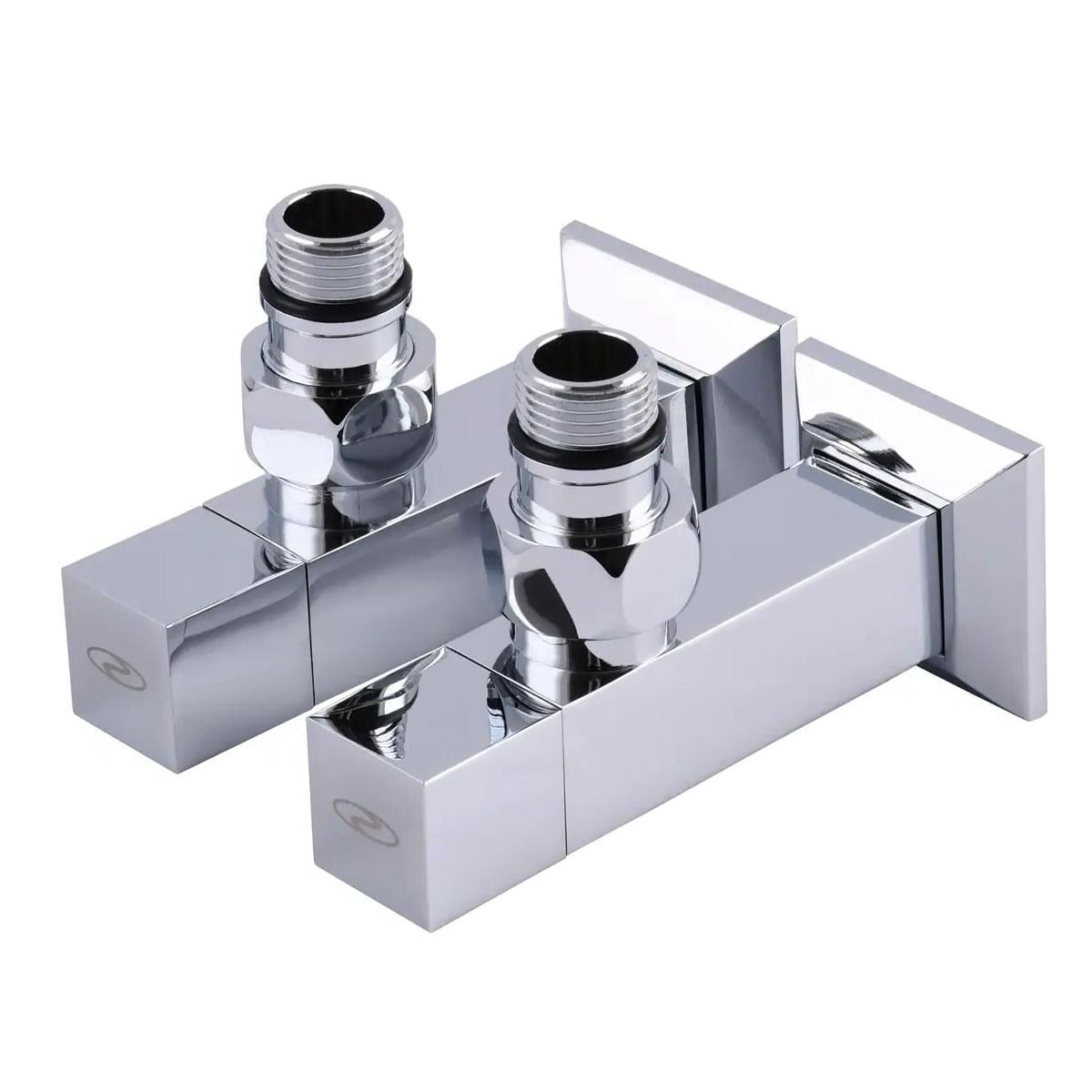 Угловой кран удлиненный Solomon Cube 1/2"х1/2" 2 шт. Chrom (E25-073429-1207)