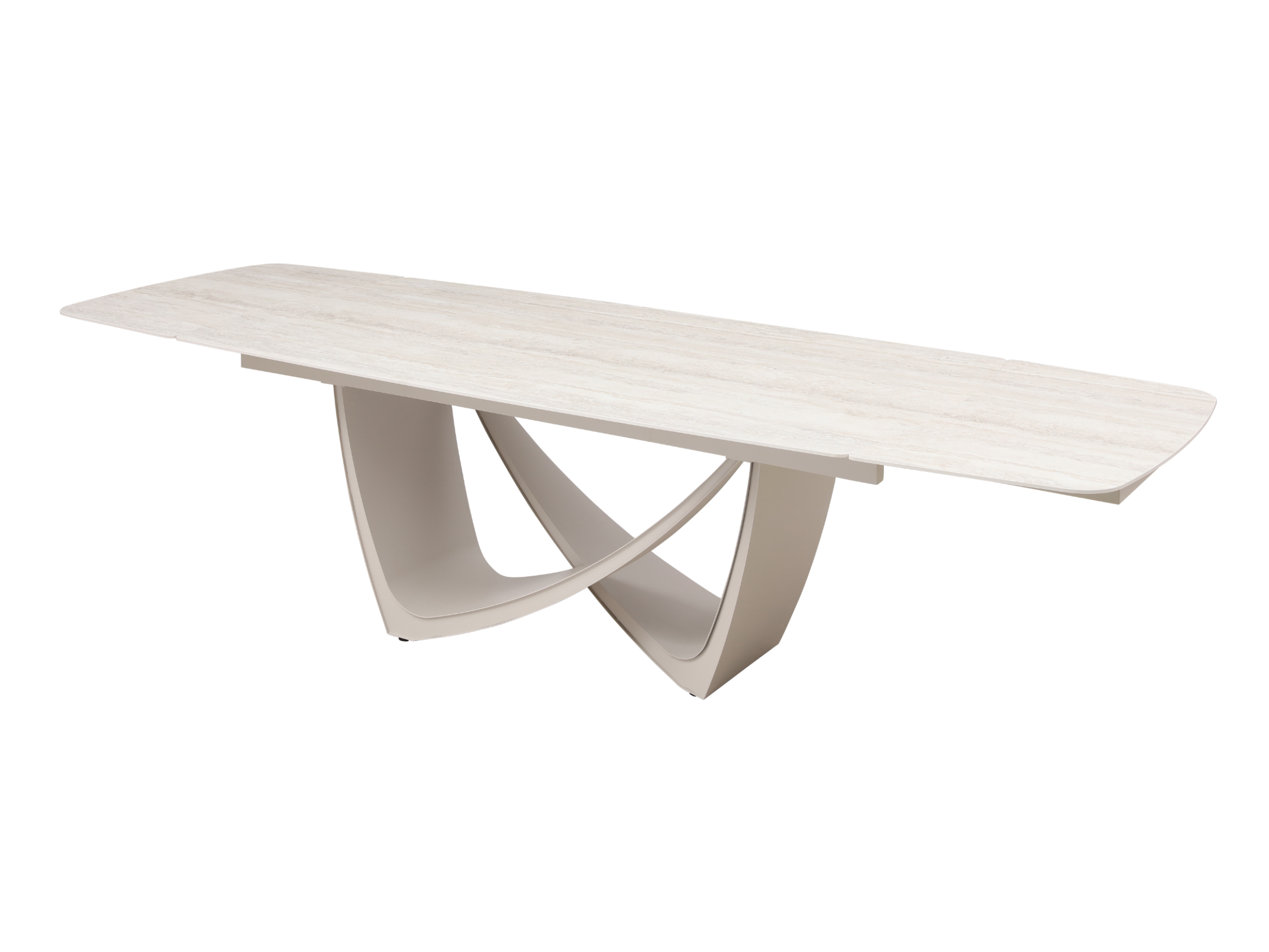 Стол обеденный раздвижной Vetro Mebel Беатриче 2000-3000x1000x760 мм Грей травентин/Бежевый (TМL-994) - фото 5 Стол обеденный раздвижной Vetro Mebel Беатриче 2000-3000x1000x760 мм Грей травентин/Бежевый (TМL-994) - фото 5