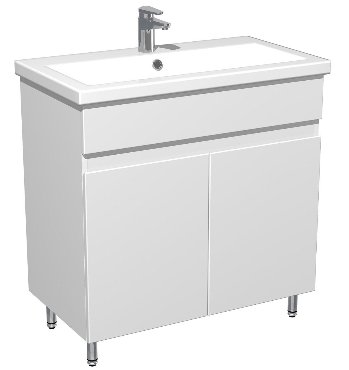 Тумба для ванной комнаты с умывальником Комо 70 Белый (30632016) Тумба для ванной комнаты с умывальником Комо 70 Белый (30632016)