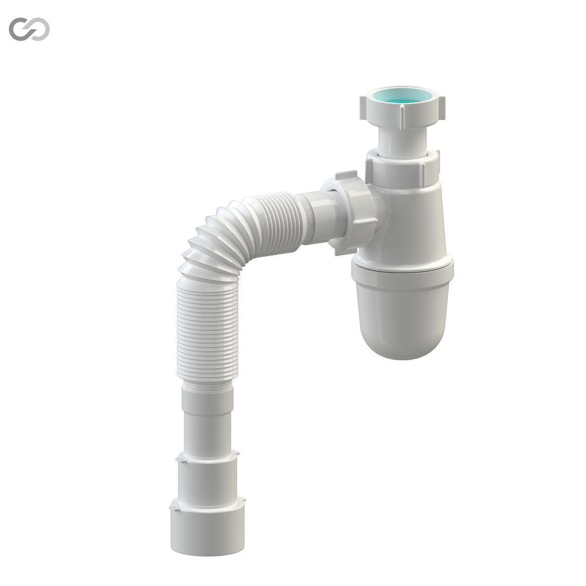 Сифон для раковины SoloPlast Т0315 с универсальным отводом (28144600) - фото 2