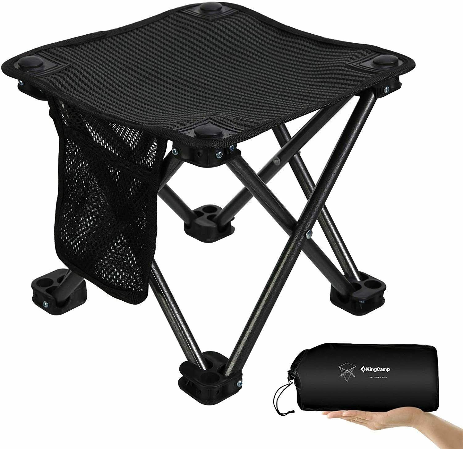 Стілець Kingcamp MINI FOLDING STOOL (KC1903) black strips (KC1903_black strips)