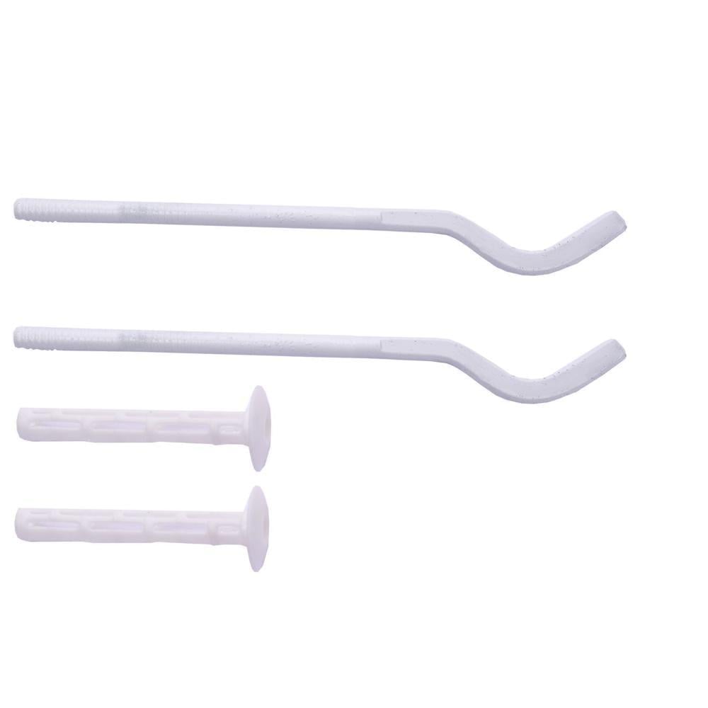 Комплект кронштейнов секционного радиатора штырьковый с дюбелем 8х230 мм 4 шт. Белый (000024513)