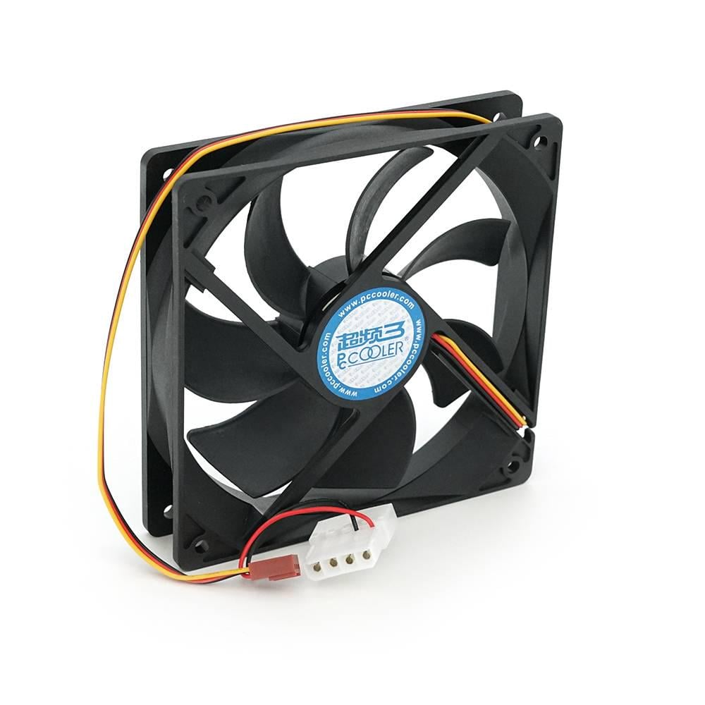 Кулер корпусний Pccooler F122 12V/0,1A RPM 1200±10% 3-pin/MOLEX 120x120x25 мм Black (29307)