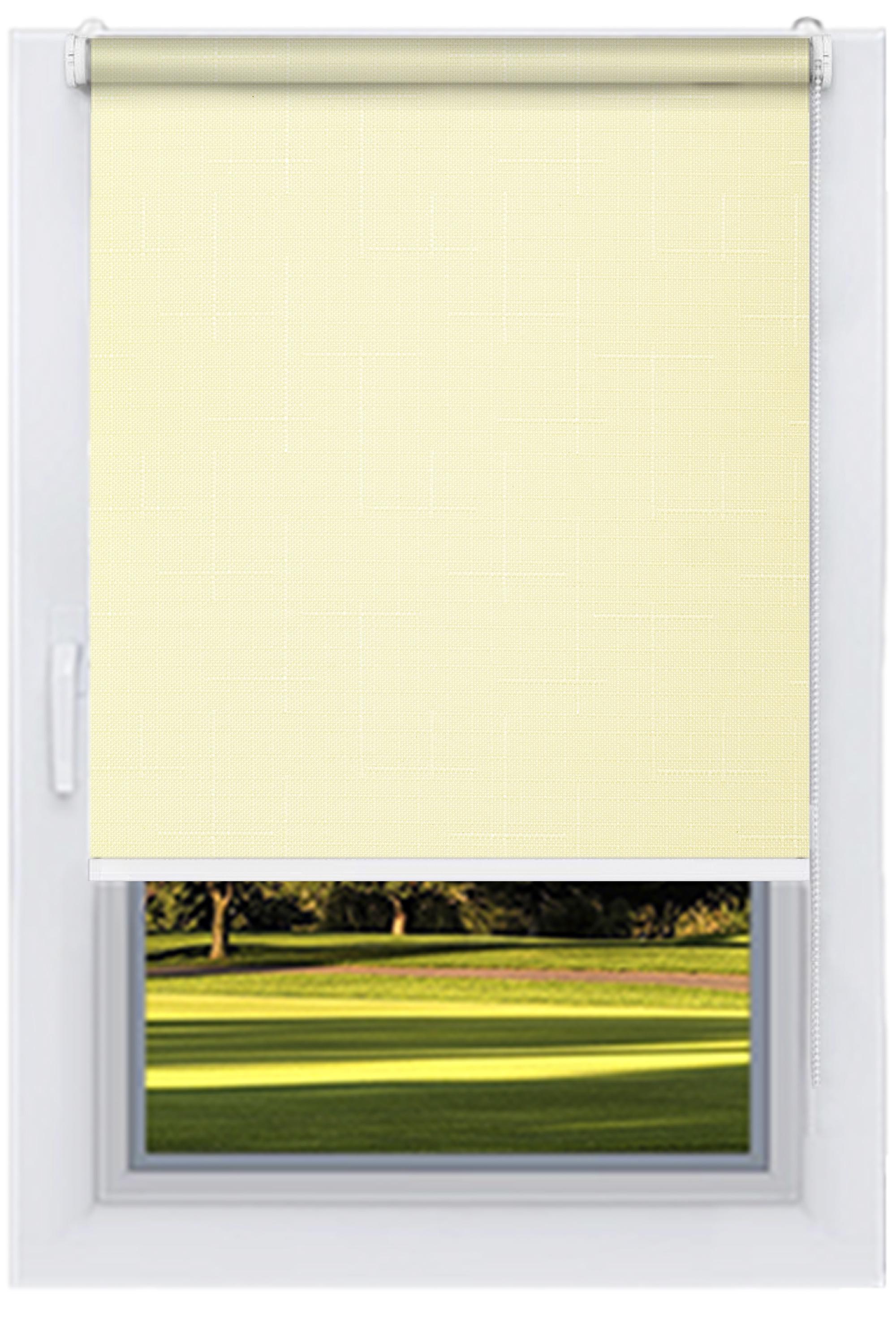 Ролета тканевая Decolux 126х160 см LEN Ваниль Украина