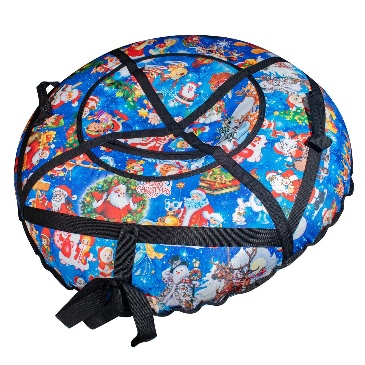 Тюбінг для катання на снігу Новий Рік 100 см (iz16099) - фото 2 Тюбінг для катання на снігу Новий Рік 100 см (iz16099) - фото 2