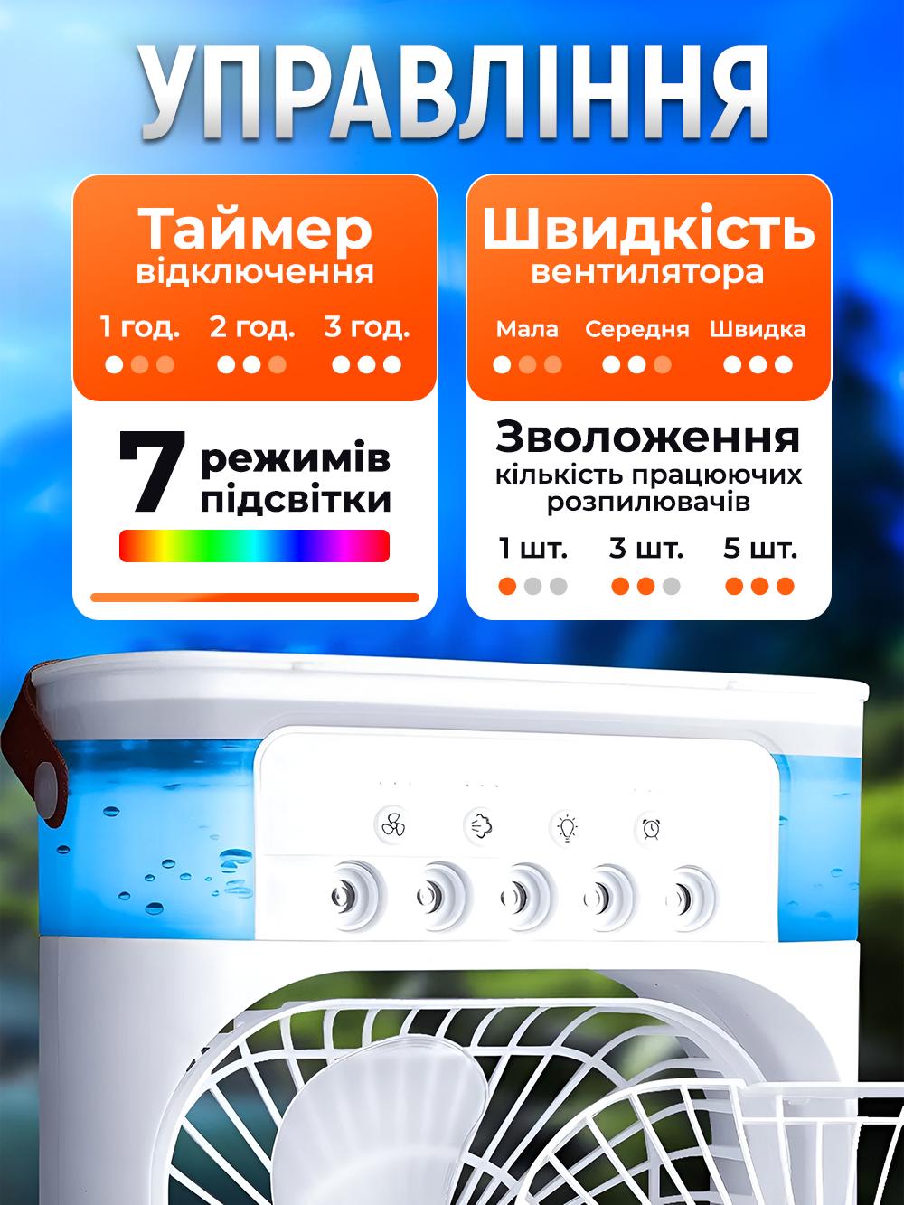 Кондиціонер портативний 3в1 Arranc-o AFS49031 Чорний (42879ff5) - фото 3