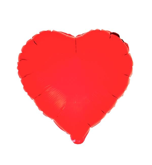 Воздушные шарики Сердце Ø 45 см Красный