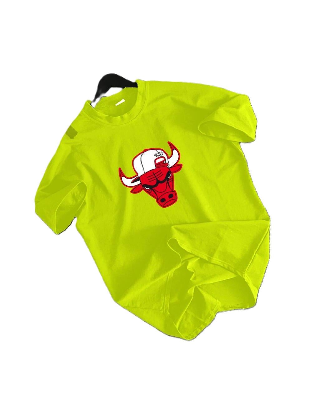 Футболка чоловіча Chicago Bulls 2194640569/1 оверсайз XL Салатовий (2194640569/1/4)