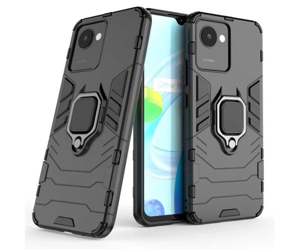 Чехол-накладка Black Panther Armor для Realme C30 / Narzo 50i Prime Черный