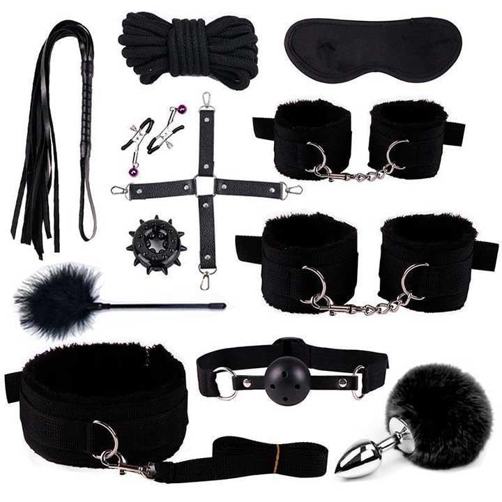 Комплект для BDSM №2 12 элементов Черный (K0674-1) (K0674-1)
