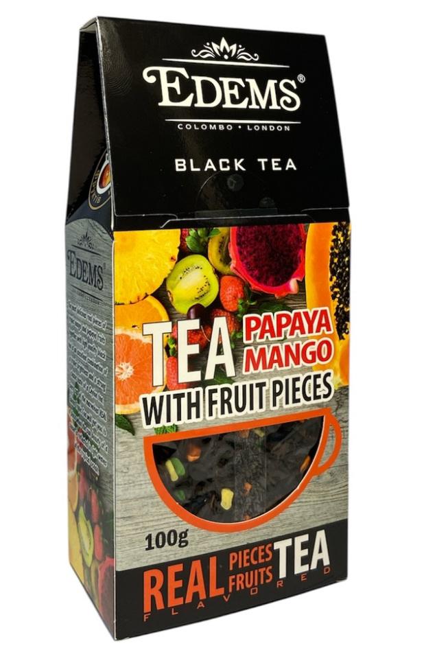 Чай Edems Tropic Чорний зі шматочками Папая та Манго 100 г (60636)