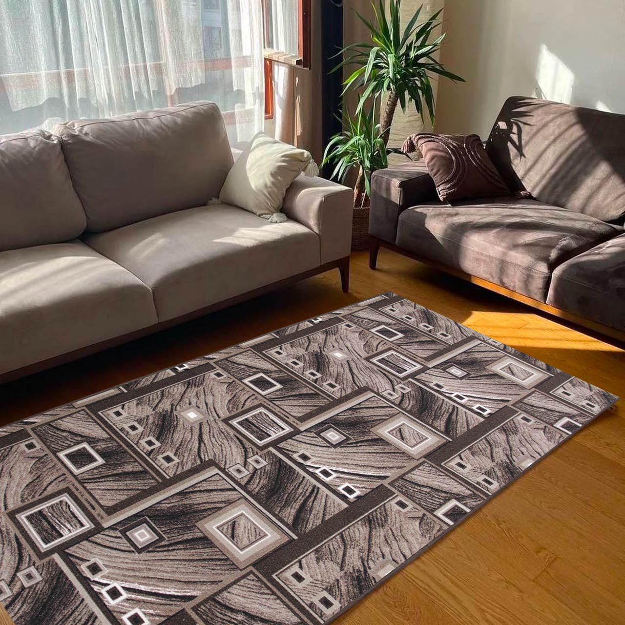 Ковер безворсовый на войлочной основе DAKARIA Print Run Квадрат p3 2x2 м Коричневый/Бежевый (00-00018824) - фото 7 Ковер безворсовый на войлочной основе DAKARIA Print Run Квадрат p3 2x2 м Коричневый/Бежевый (00-00018824) - фото 7