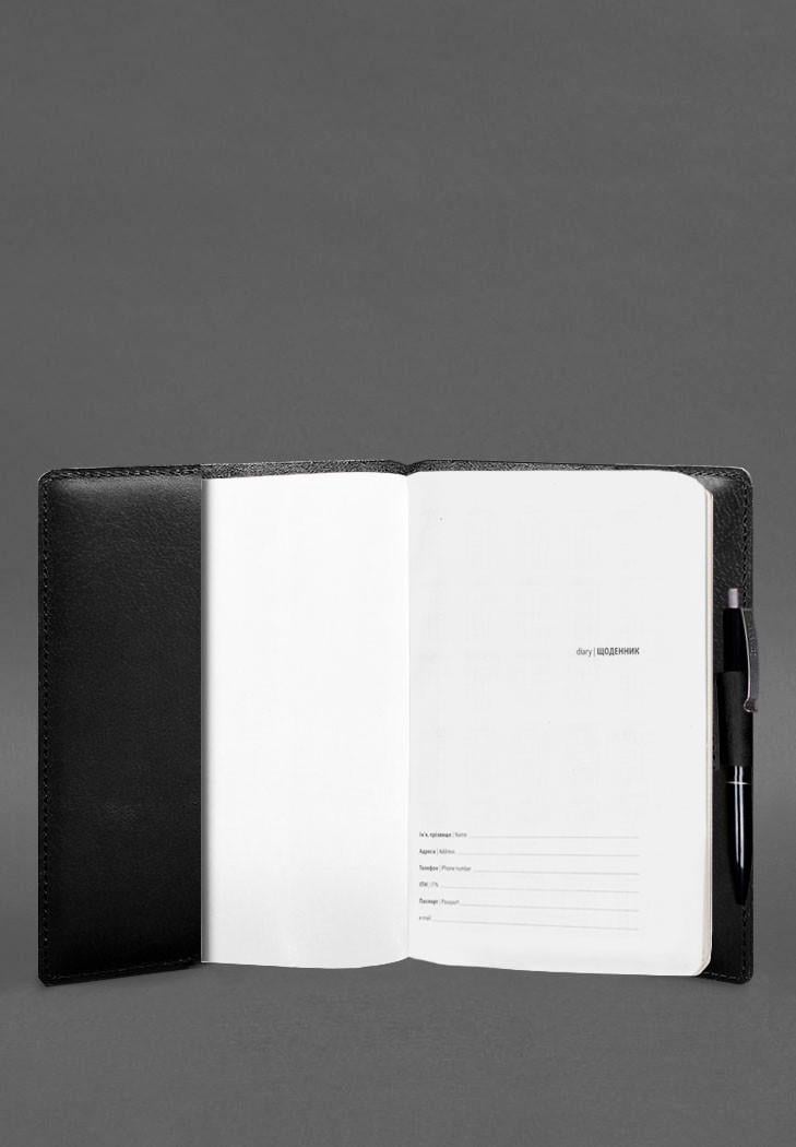 Блокнот шкіряний А5 Софт-бук 9.3 краст Чорний (A-028015) - фото 4 Блокнот шкіряний А5 Софт-бук 9.3 краст Чорний (A-028015) - фото 4