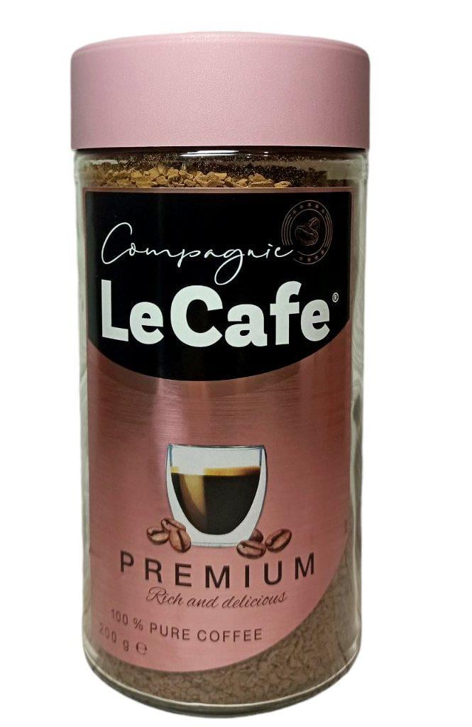 Кофе Le Cafe Premium растворимый в стеклянной банке 200 г (59553)
