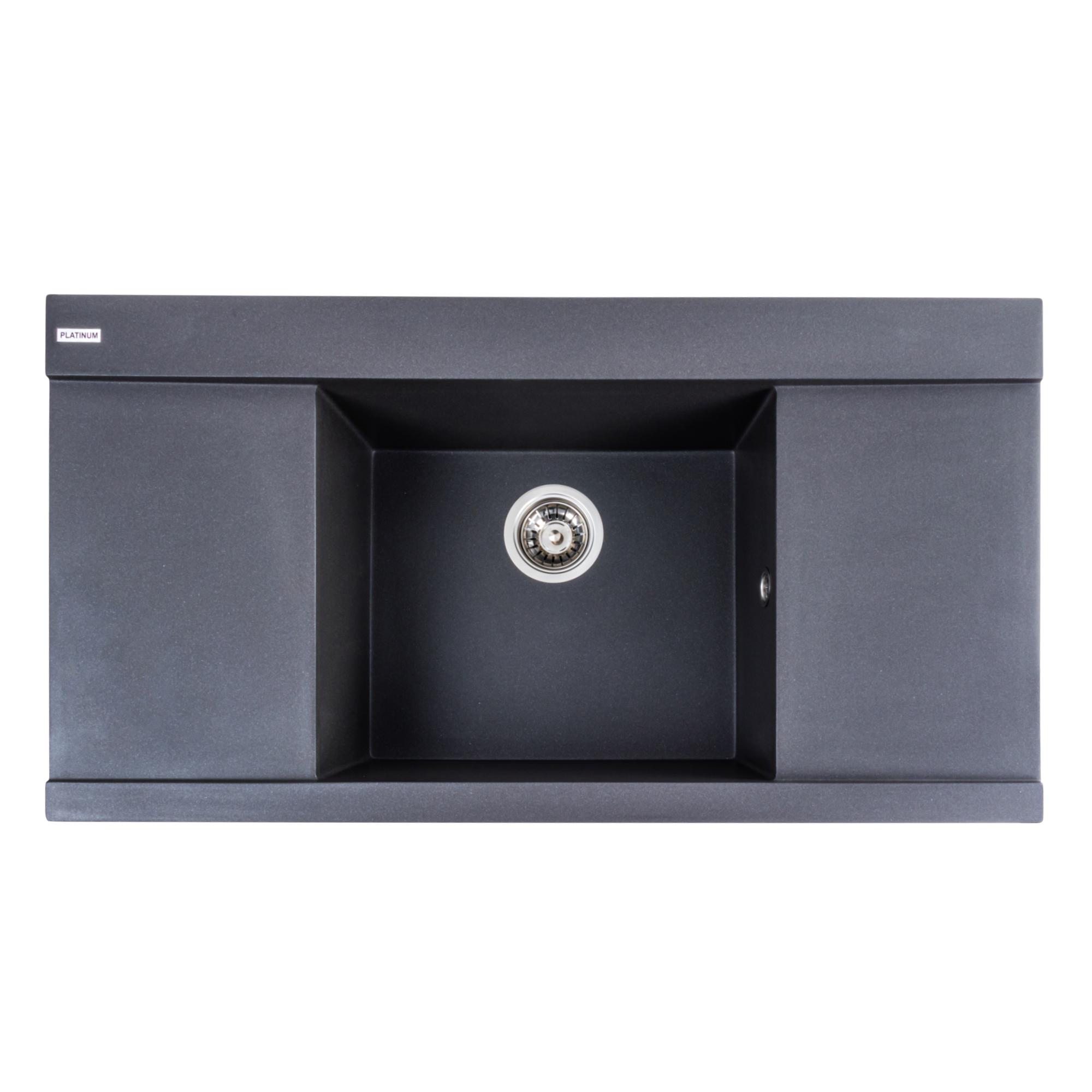 Мойка для кухни гранитная Platinum 9651 ATLAS Морион матовый Мойка для кухни гранитная Platinum 9651 ATLAS Морион матовый