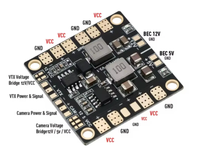 Плата живлення Matek mini power board BEC 5V & 12V FPV (2656948077) - фото 4 Плата живлення Matek mini power board BEC 5V & 12V FPV (2656948077) - фото 4