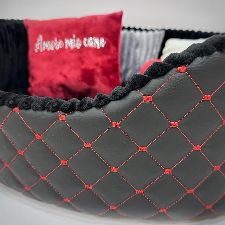 Лежанка для собак Amore mio Cane Бристоль до 16 кг 60х55х19 см (ОВ-0042) - фото 4 Лежанка для собак Amore mio Cane Бристоль до 16 кг 60х55х19 см (ОВ-0042) - фото 4