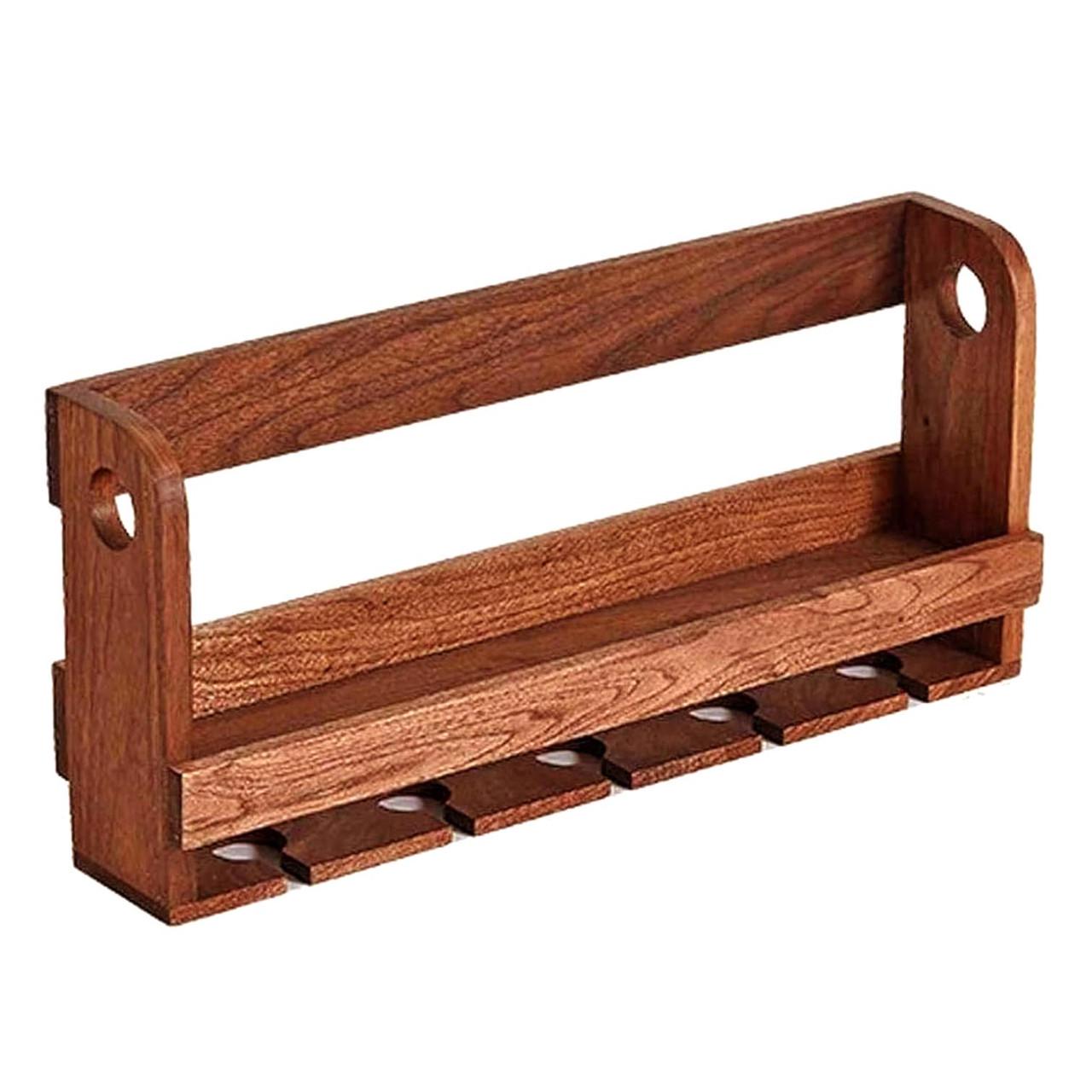 Полка для вина настенная из дерева Тендо Шафран (ПНК-002506)