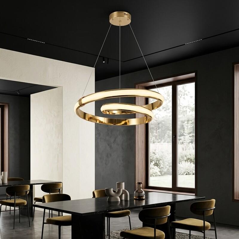Люстра подвесная Zilini LED DF6192/500 Золотистый (34855504)
