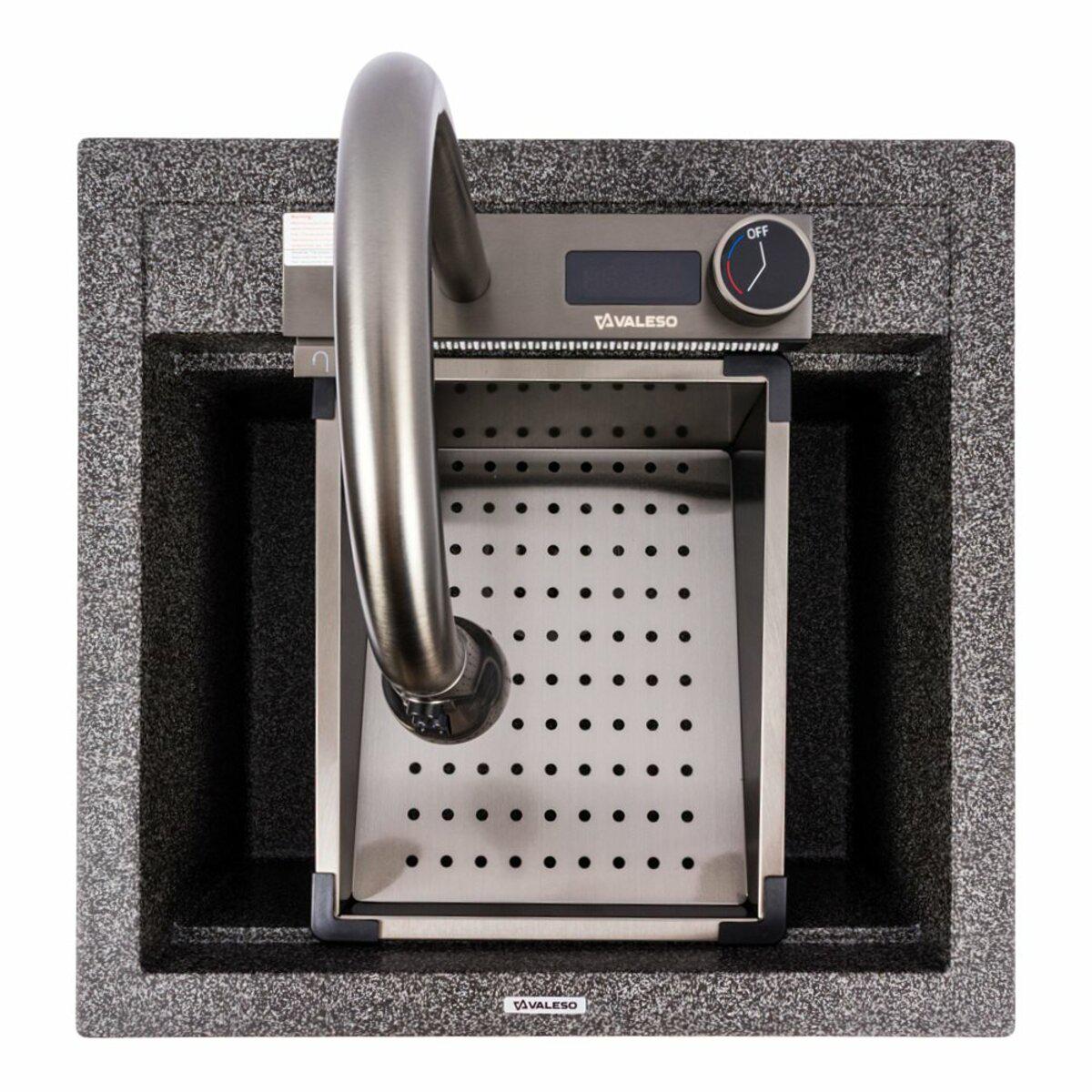 Мийка для кухні гранітна Valeso VIVA 5149 Карбон матовий (031303) Мийка для кухні гранітна Valeso VIVA 5149 Карбон матовий (031303)