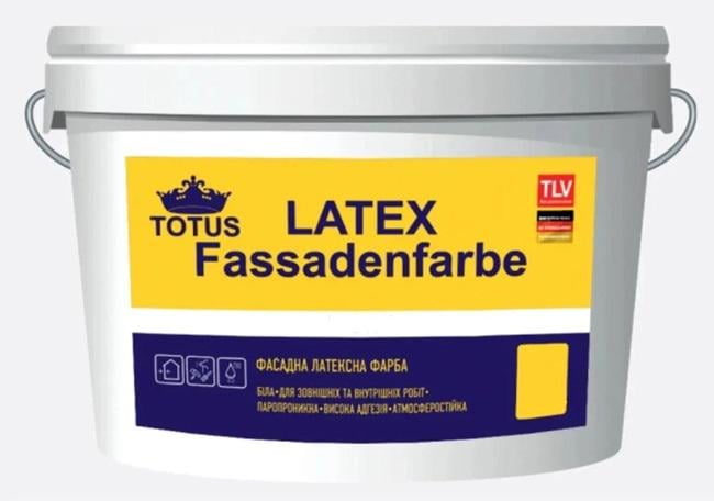 Краска Totus Latex Fassadenfarbe фасадная 3,5 кг (2397) - фото 1