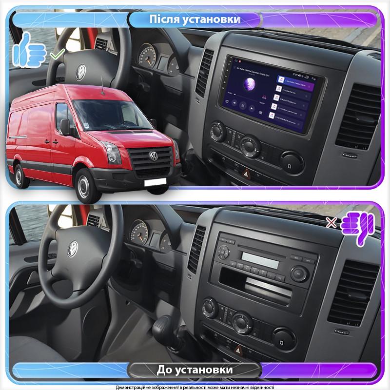 Магнитола штатная Lesko для Volkswagen Crafter I 2006-2011 экран 9" 4/64Gb 4G Wi-Fi GPS Top - фото 3