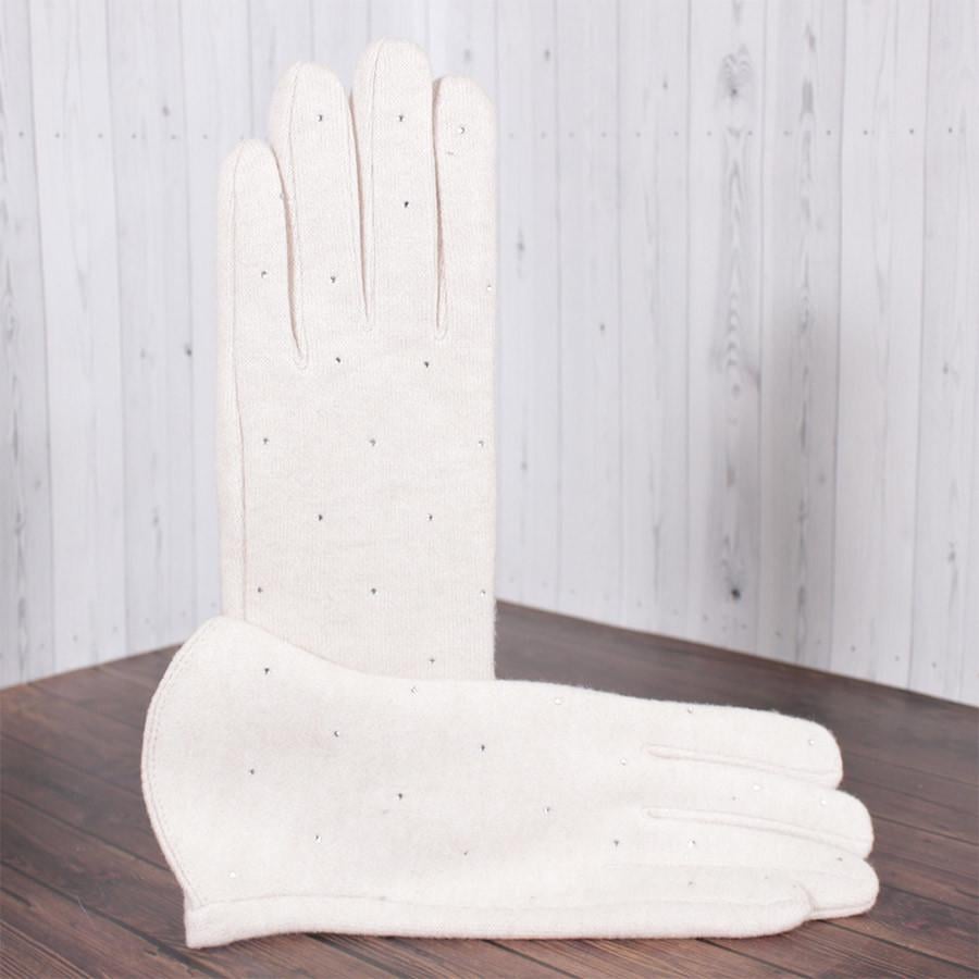 Рукавички жіночі текстильні D3004-3T демісезонні 6,5"-7,5" Бежевий (2819426285)