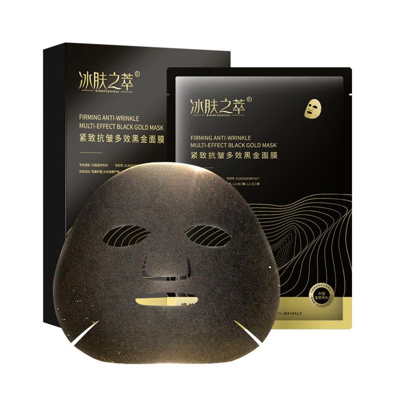 Маска для лица гидрогелевая FIRMING ANTI-WRINKLE MULTI-EFFECT BLACK GOLD MASK 30 мл