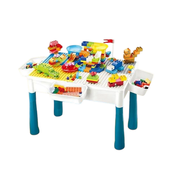 Столик игровой конструктор/стул и 3 корзины (6787-121)