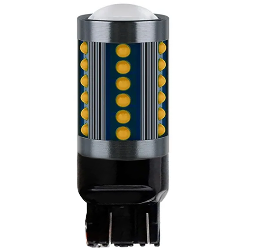 Автомобільна лампа Terra W21W 7440 W3x16d COBx36SMD 12-24V Жовтий (1800927334) - фото 1