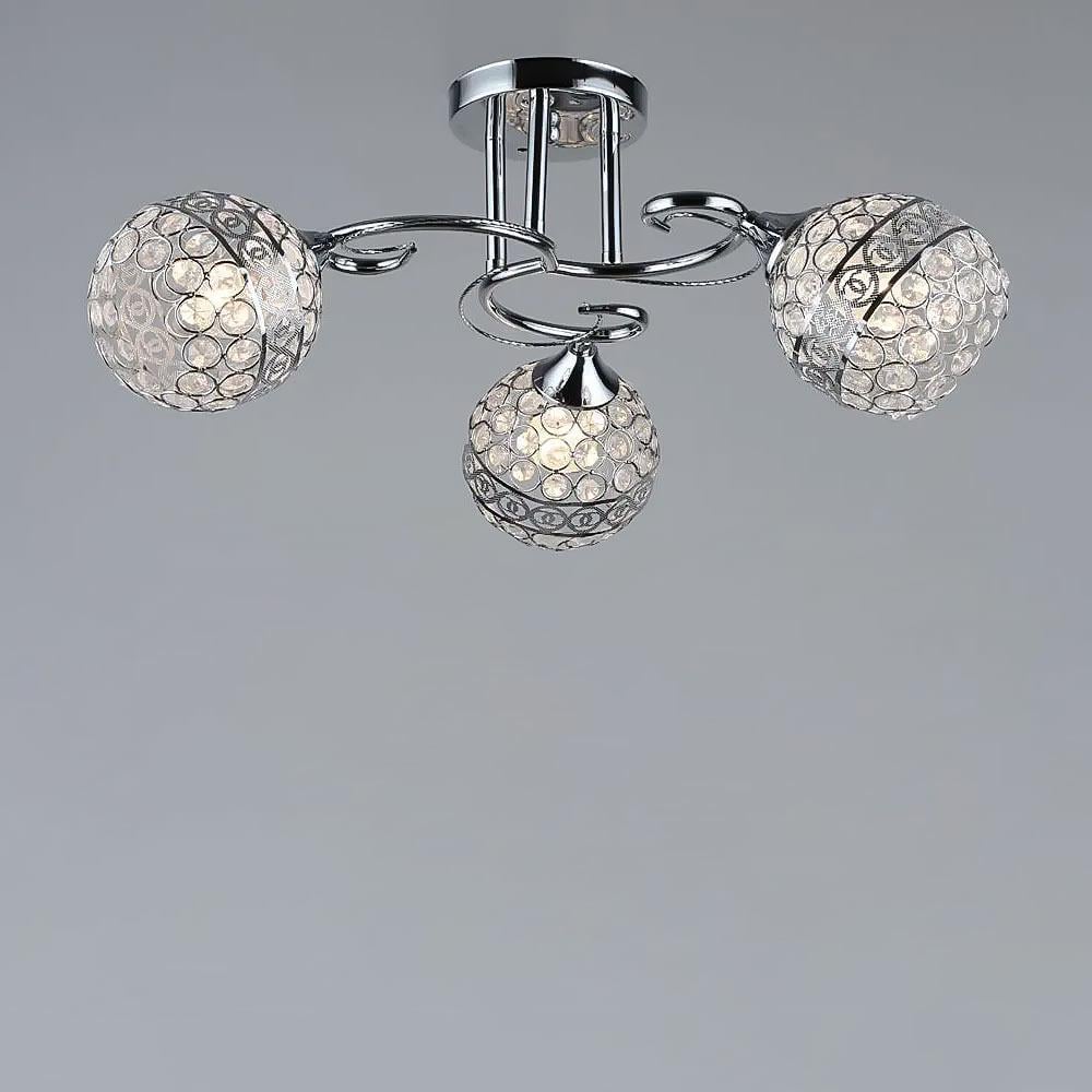 Люстра потолочная Light House SR-19165/3 CH D540хH230 E27 Хром