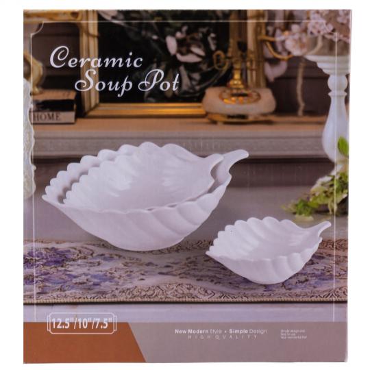 Набір піал Elisey Молочна елегантність керамічні 3 шт. Білий (135-81-9201-006) - фото 4 Набір піал Elisey Молочна елегантність керамічні 3 шт. Білий (135-81-9201-006) - фото 4