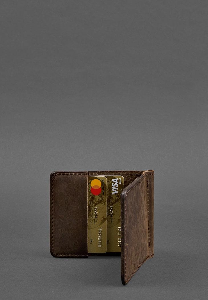 Портмоне мужское кожаное 1.0 Темно-коричневый (A-026091) - фото 6 Портмоне мужское кожаное 1.0 Темно-коричневый (A-026091) - фото 6