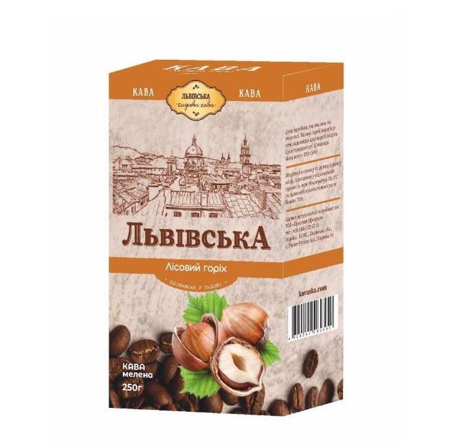 Кофе молотый CaffeeFan Львівська Лесной орех 250 г