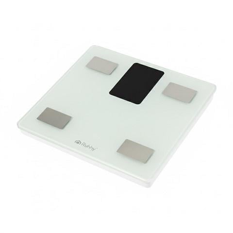 Ваги для підлоги з аналізом складу тіла та BMI синхронізація з мобільним додатком до 226 кг Білий