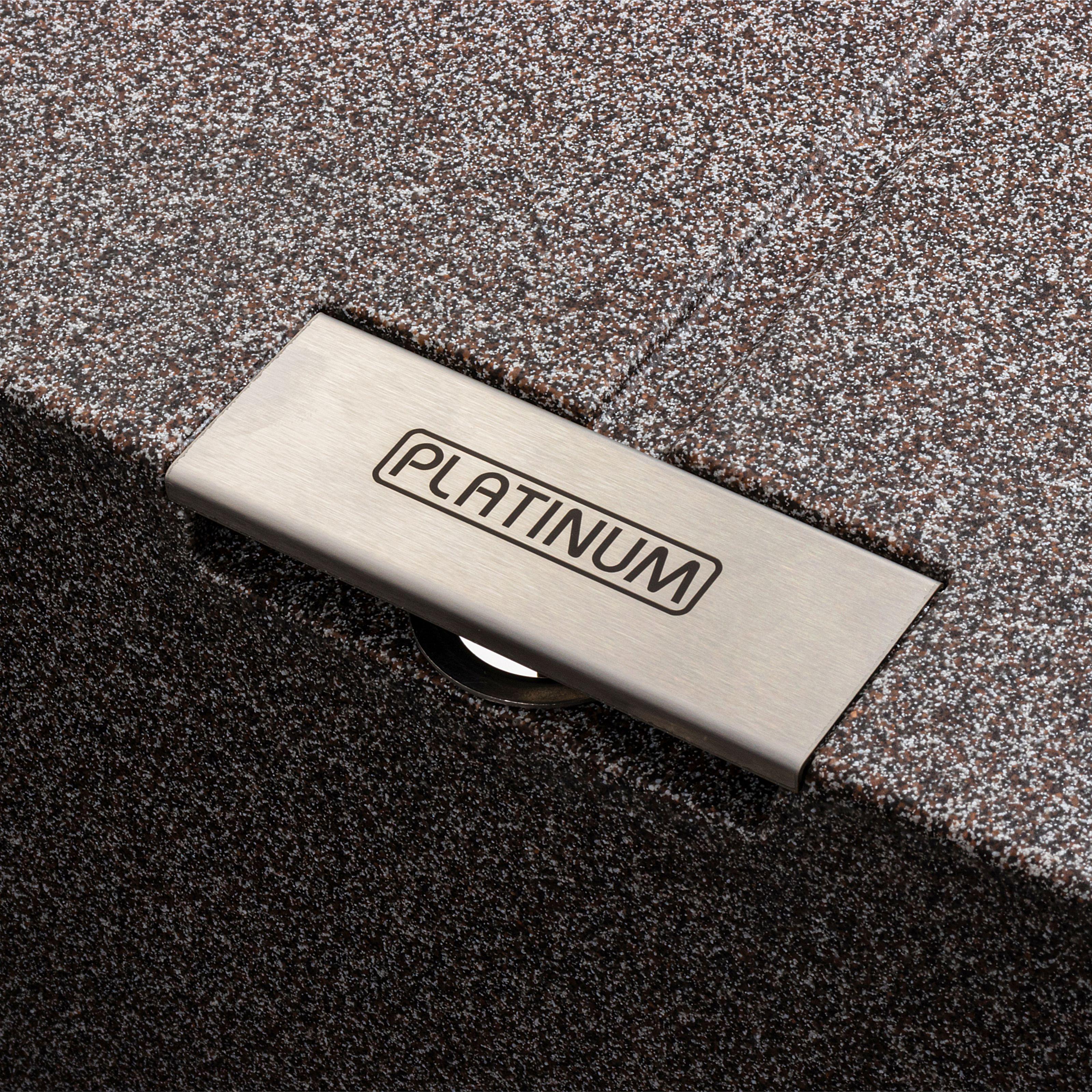 Мийка кухонна Platinum PLS-A40787 гранітна прямокутна 620x500 мм Коричневий (25964383) - фото 5 Мийка кухонна Platinum PLS-A40787 гранітна прямокутна 620x500 мм Коричневий (25964383) - фото 5