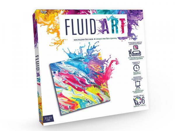 Набор для рисования Danko Toys Fluid ART 4 в коробке 32х32х4 см (FA-01-04) Набор для рисования Danko Toys Fluid ART 4 в коробке 32х32х4 см (FA-01-04)