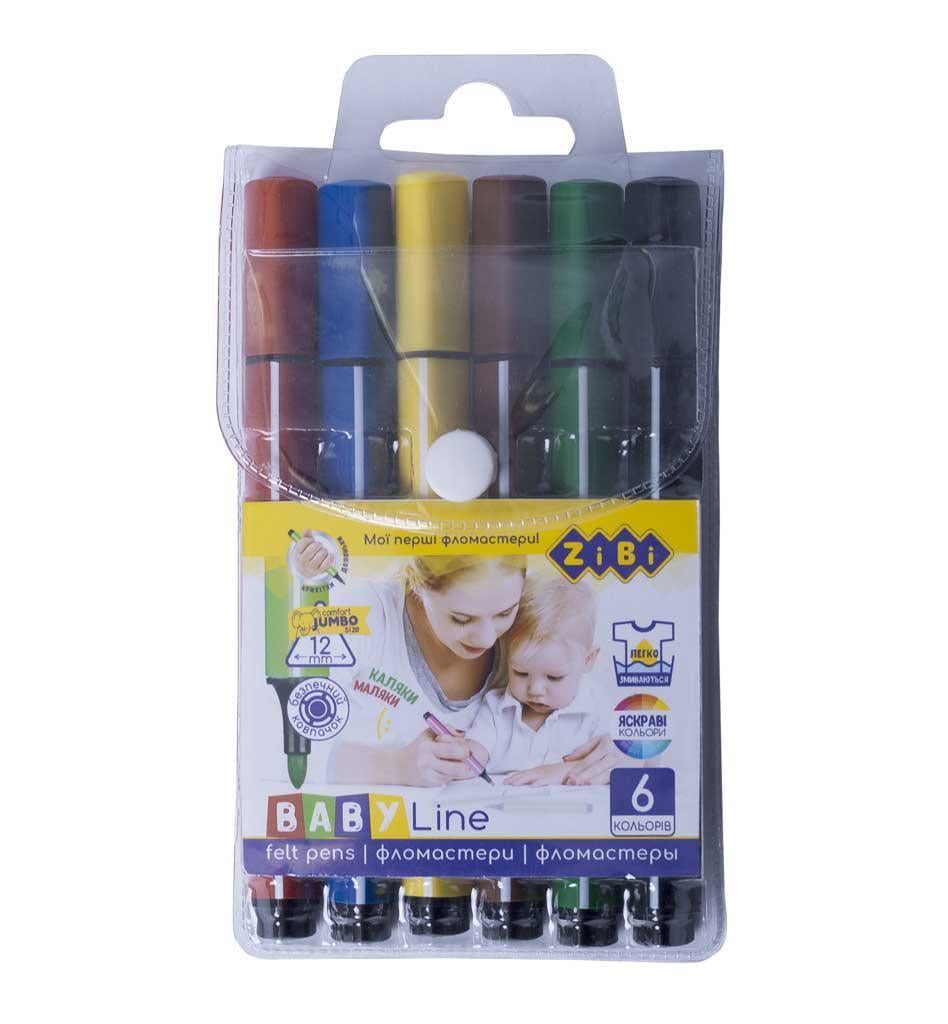 Фломастери Jumbo 6 кольорів (MTT-94796)