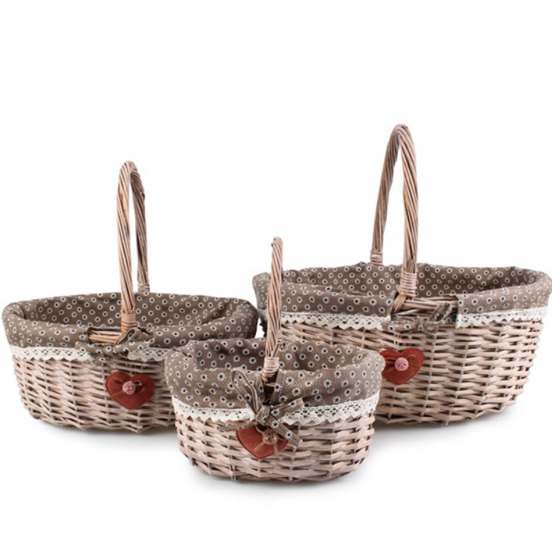 Комплект корзин с тканью 3 шт. (50234)