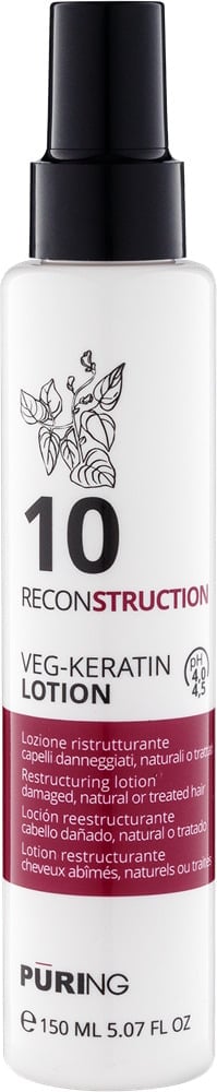 Відновлюваний Лосьйон Puring 10 RECONSTRUCTION з рослинним кератином 150 мл (10993)