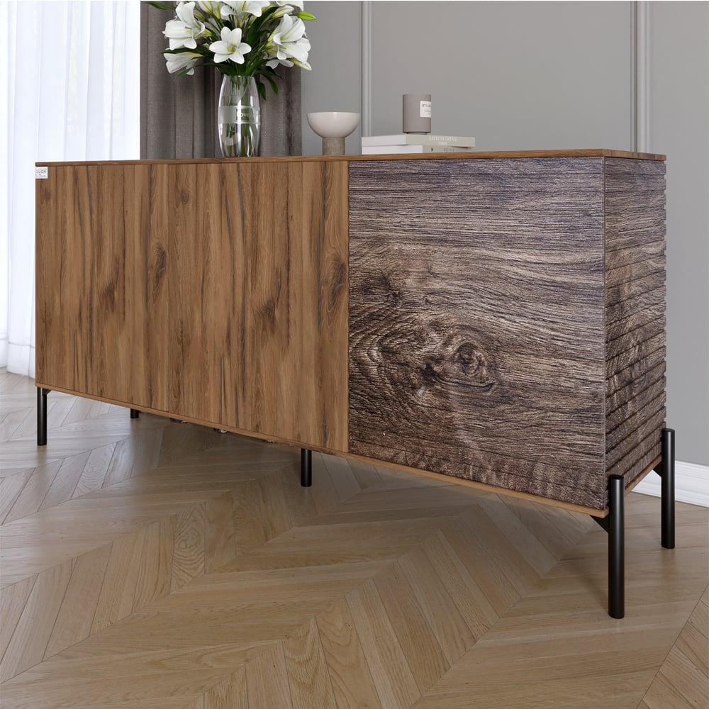 Комод Lion Грей 154x38x76,5 см Дуб Ливорно/Дерево (LION-041780)