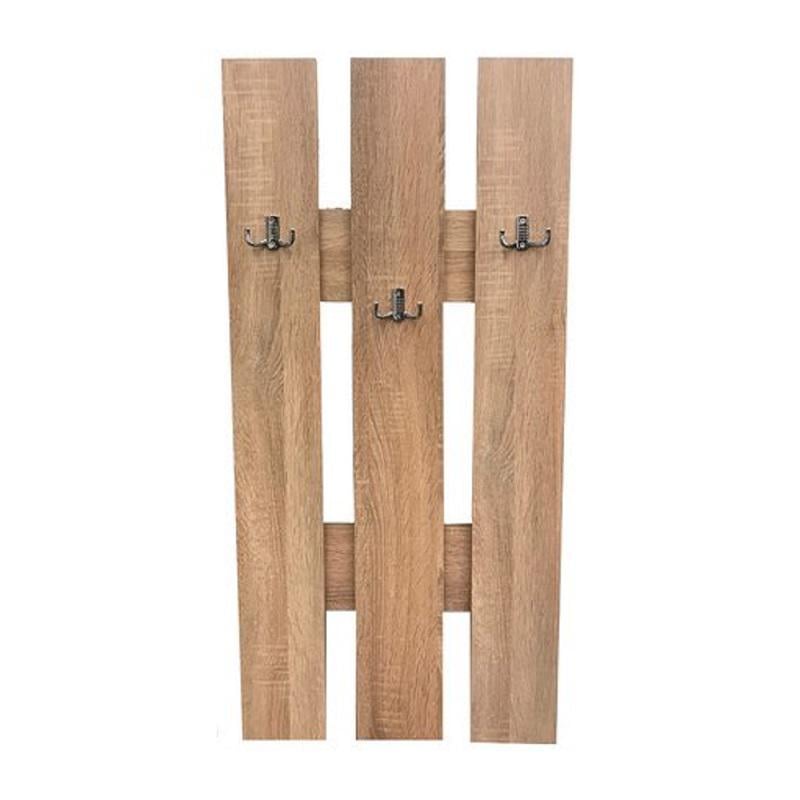 Вешалка для одежды настенная MEBLIBUD SOPHIA 48х100 см Дуб сонома